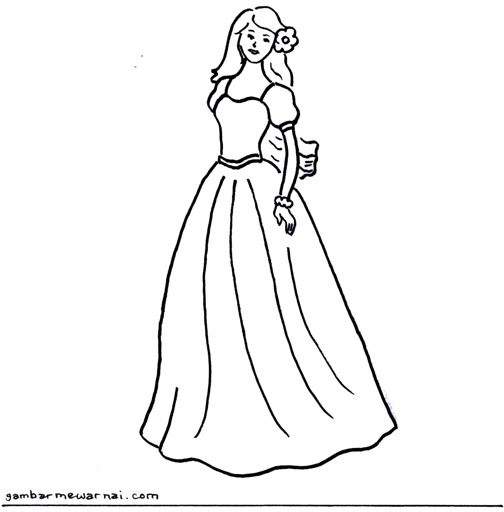 Detail Gambar Mewarnai Kartun Barbie Nomer 3