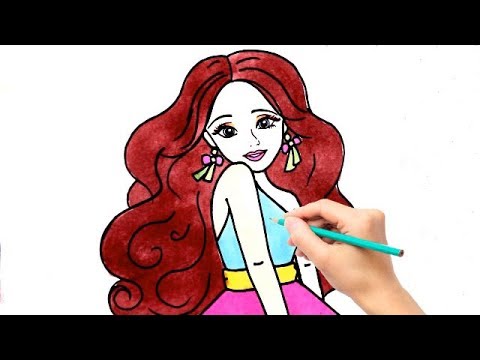 Detail Gambar Mewarnai Kartun Barbie Nomer 22