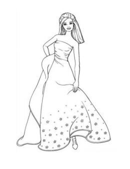 Detail Gambar Mewarnai Kartun Barbie Nomer 5