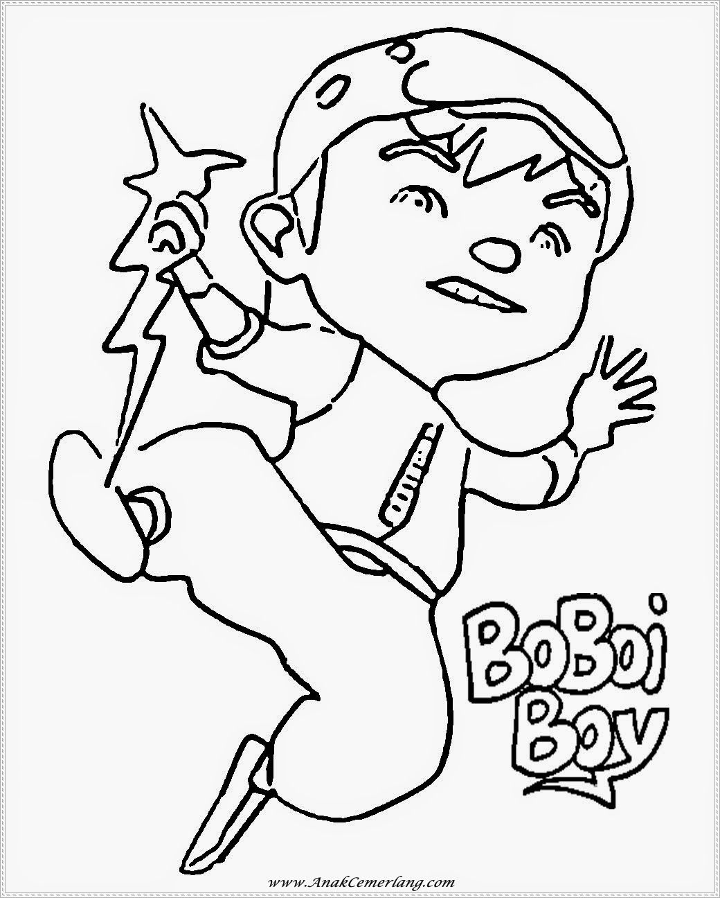 Detail Gambar Mewarnai Kartun Boboiboy Nomer 5