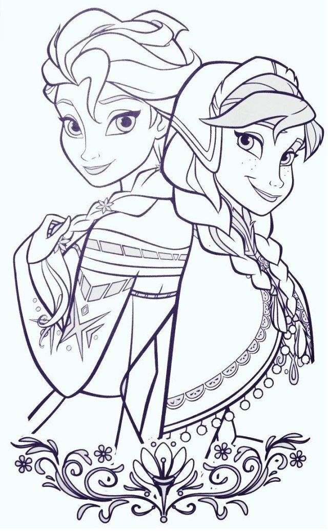 Detail Gambar Mewarnai Kartun Frozen Nomer 23