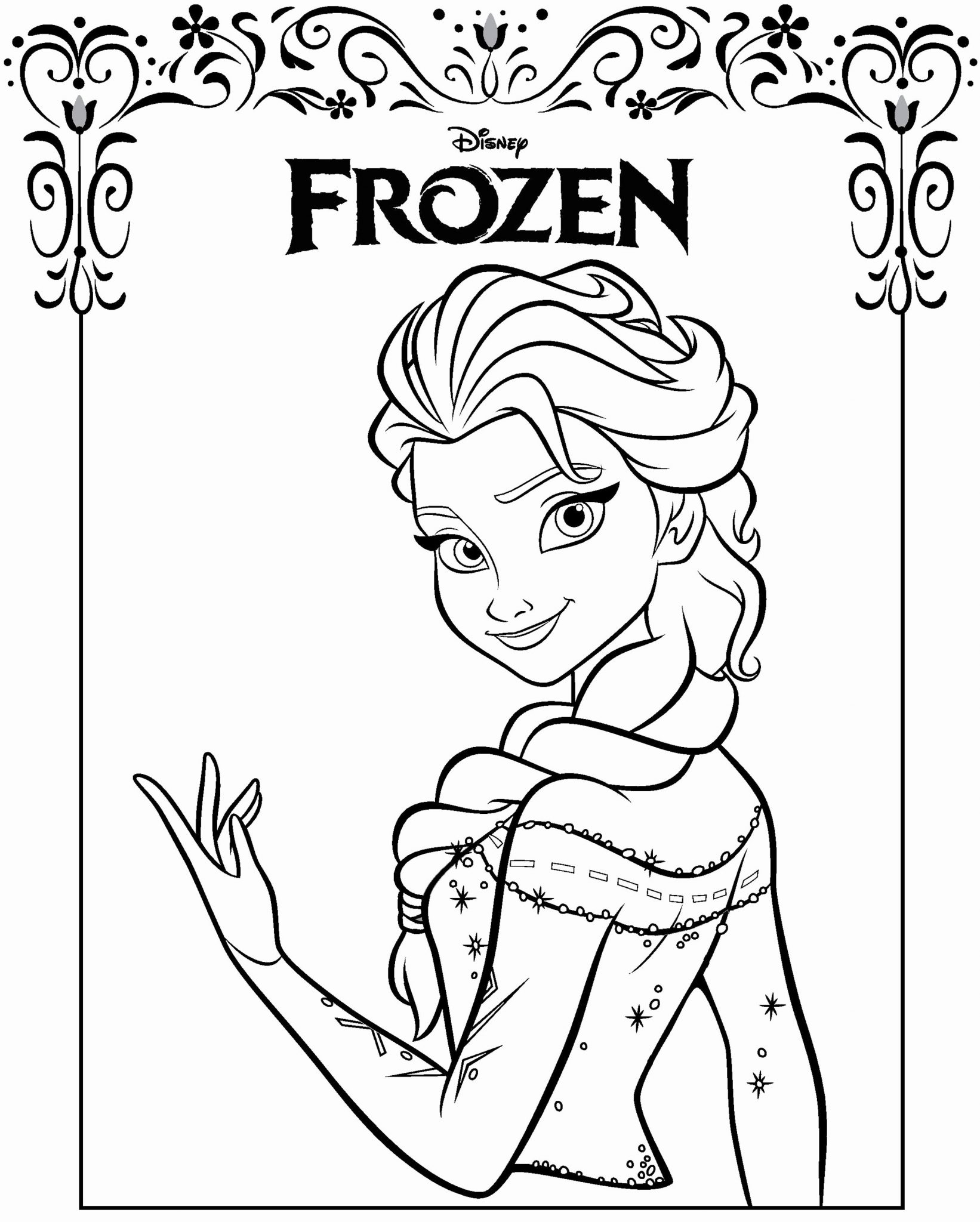 Detail Gambar Mewarnai Kartun Frozen Nomer 39