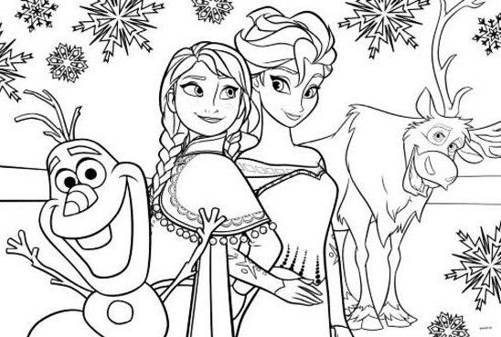 Detail Gambar Mewarnai Kartun Frozen Nomer 49