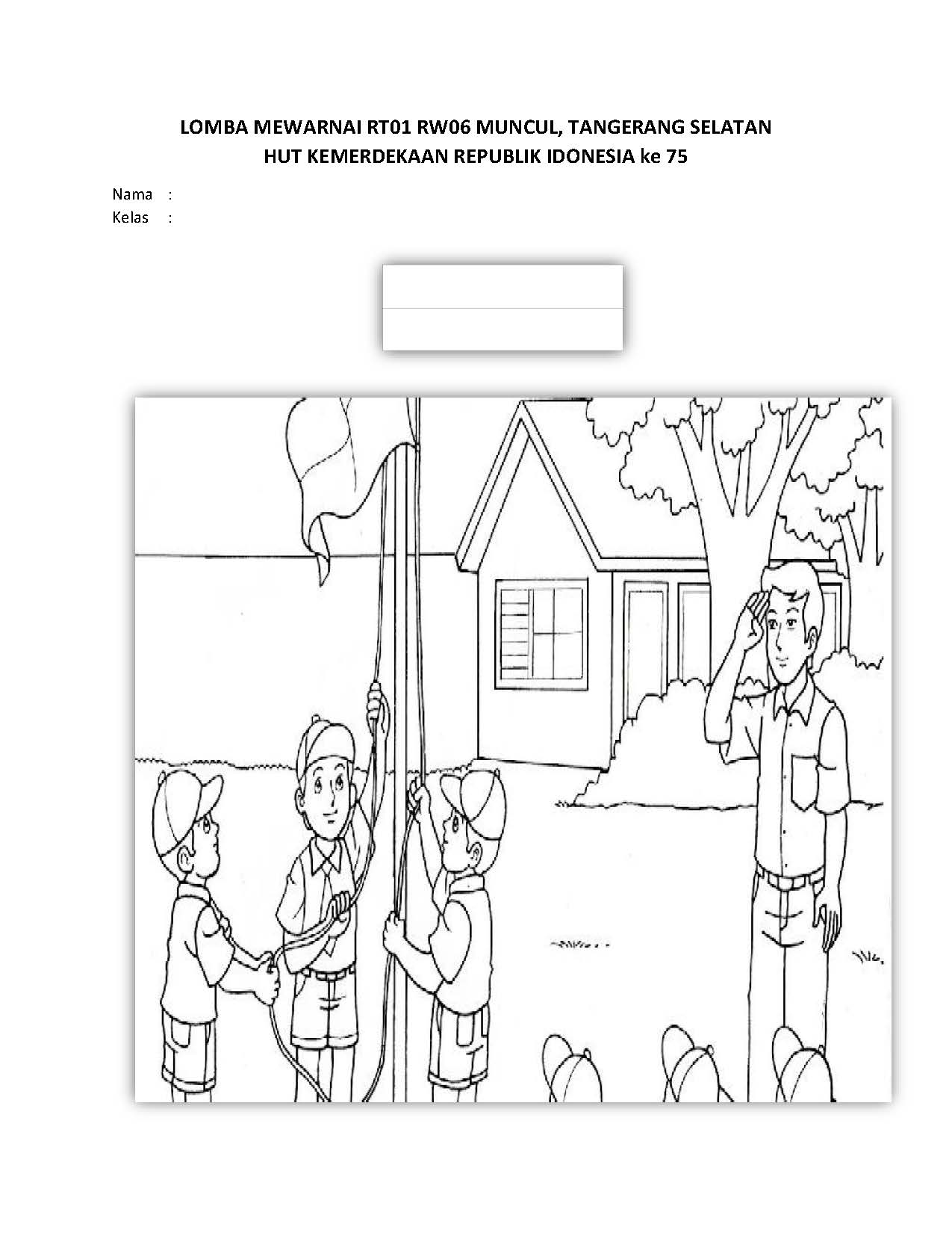 Detail Gambar Mewarnai Kemerdekaan Nomer 21