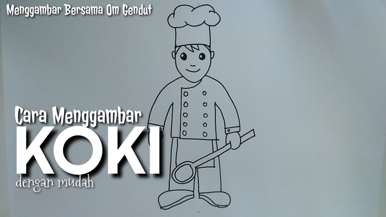 Detail Gambar Mewarnai Koki Nomer 19