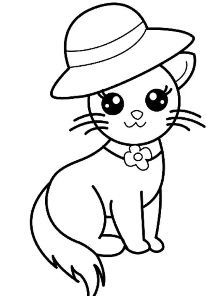 Detail Gambar Mewarnai Kucing Kartun Nomer 4