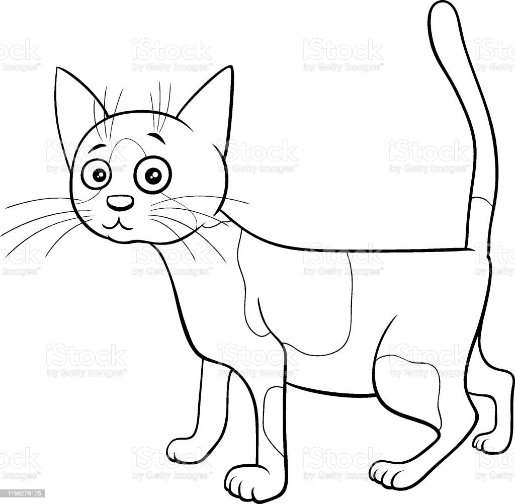 Detail Gambar Mewarnai Kucing Kartun Nomer 55