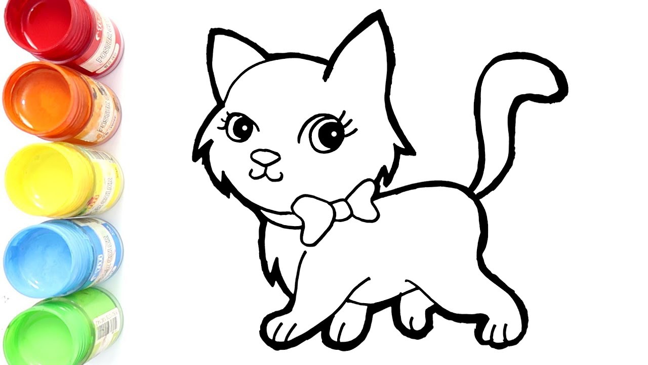Detail Gambar Mewarnai Kucing Kartun Nomer 9