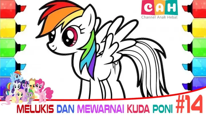 Detail Gambar Mewarnai Kuda Poni Lucu Nomer 35