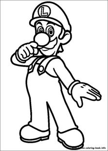 Detail Gambar Mewarnai Mario Bros Nomer 11