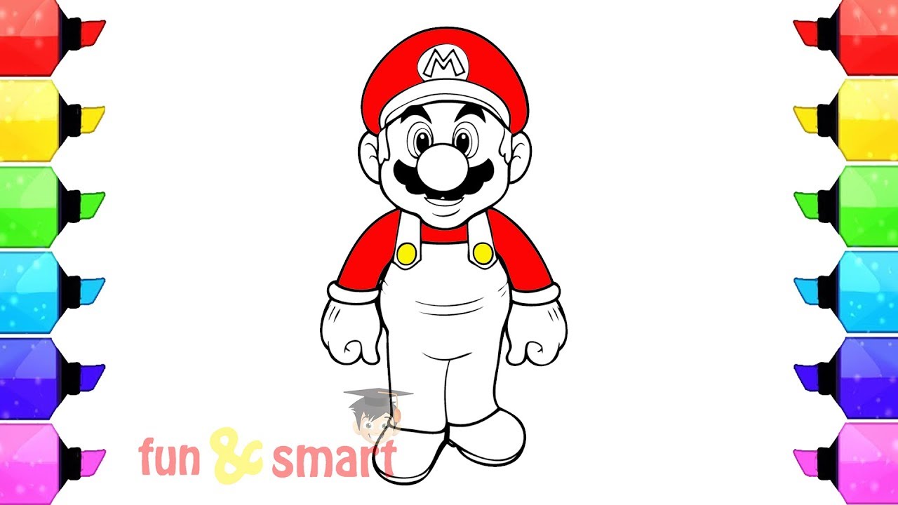 Detail Gambar Mewarnai Mario Bros Nomer 16