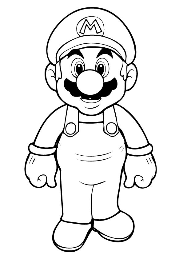 Detail Gambar Mewarnai Mario Bros Nomer 4