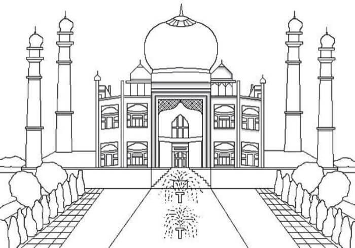 Detail Gambar Mewarnai Masjid Dan Pemandangan Nomer 23