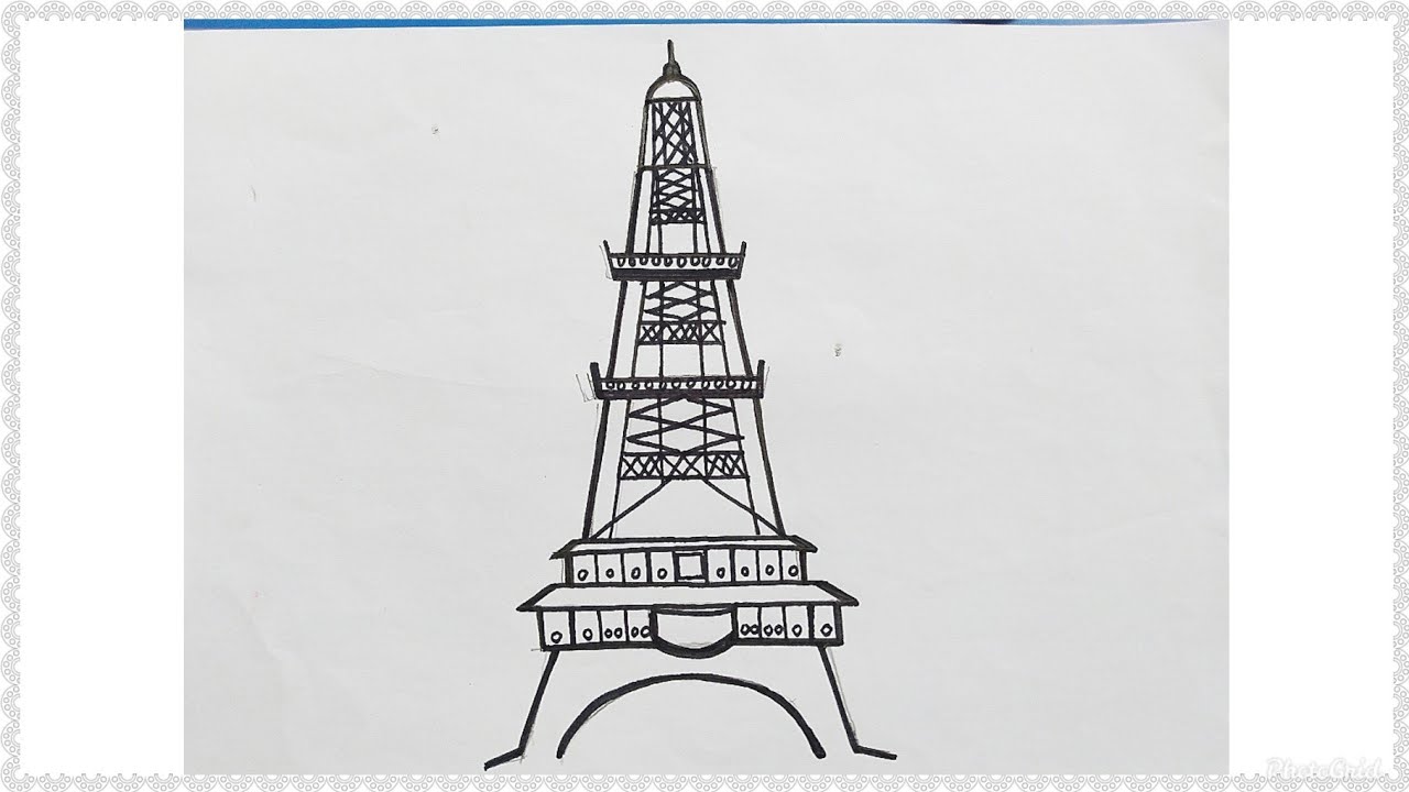 Detail Gambar Mewarnai Menara Eiffel Nomer 35
