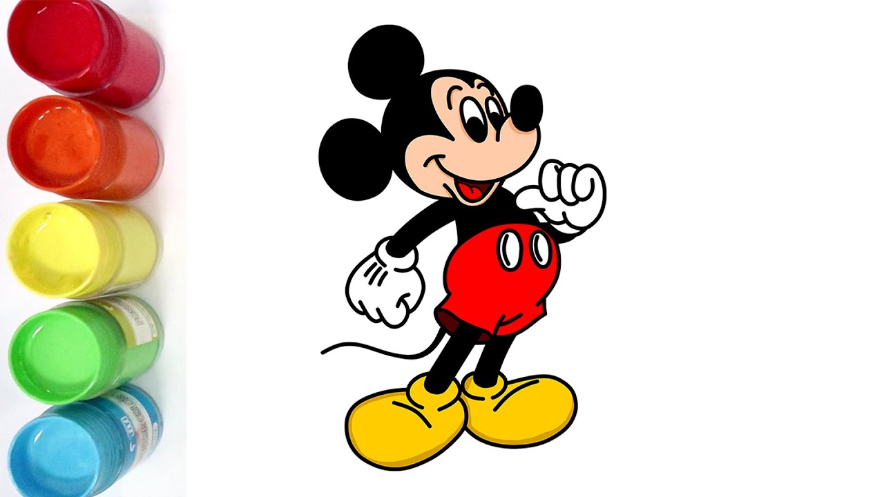 Detail Gambar Mewarnai Mickey Mouse Nomer 21