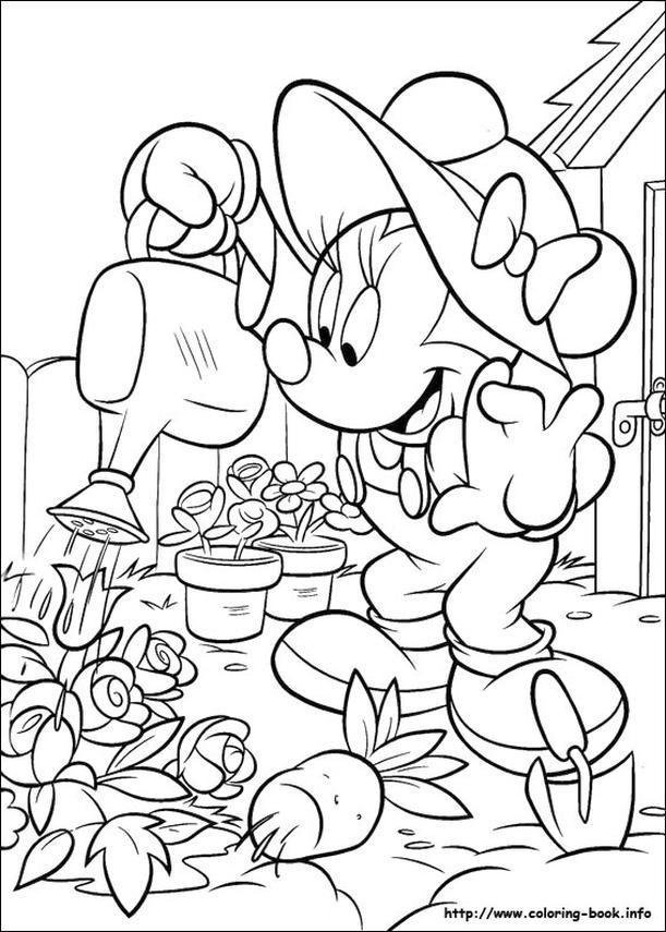 Detail Gambar Mewarnai Minnie Mouse Nomer 15