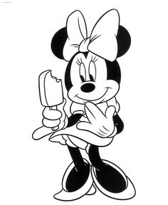 Detail Gambar Mewarnai Minnie Mouse Nomer 19