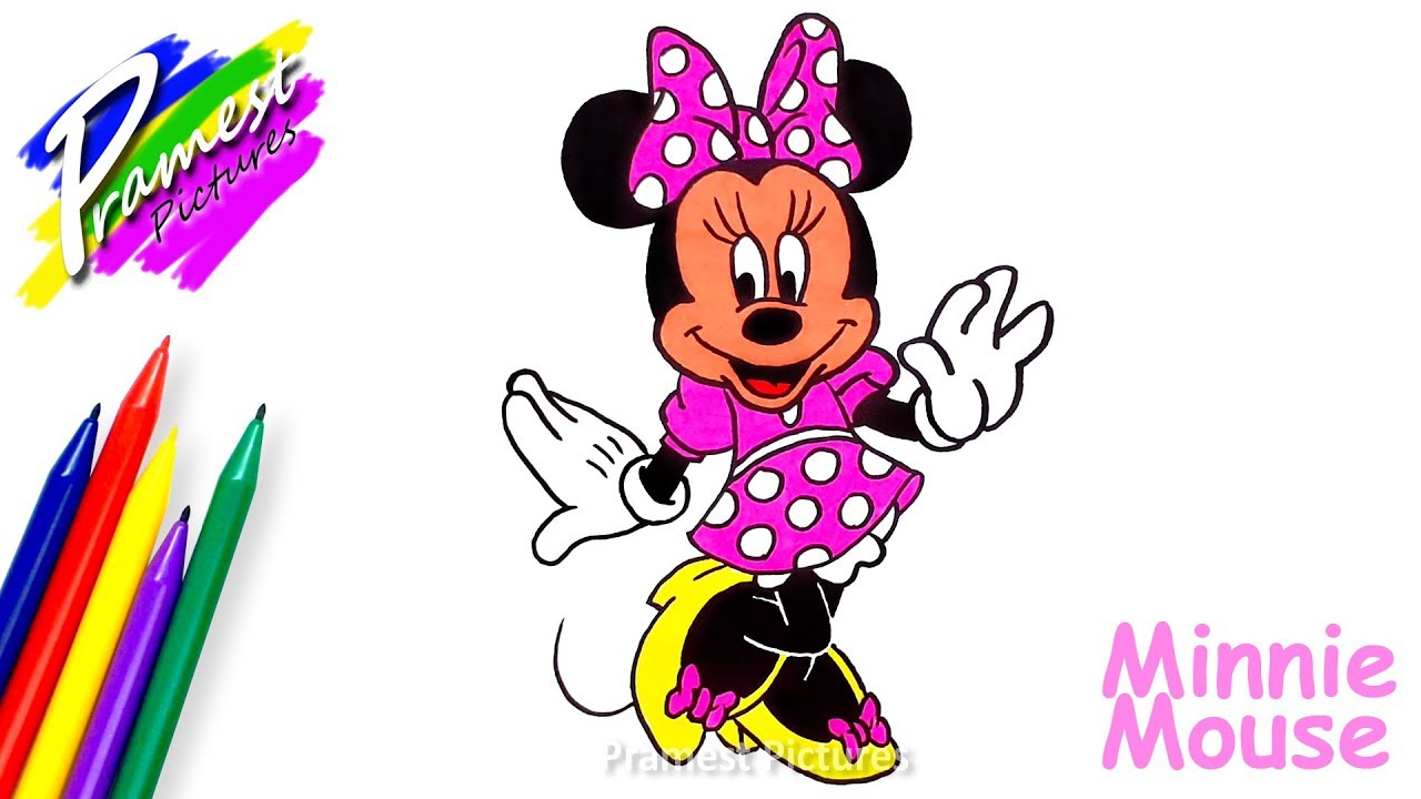 Detail Gambar Mewarnai Minnie Mouse Nomer 5