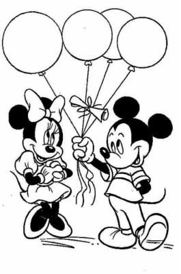 Detail Gambar Mewarnai Minnie Mouse Nomer 47