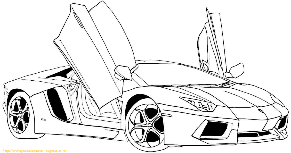 Detail Gambar Mewarnai Mobil Balap Nomer 16