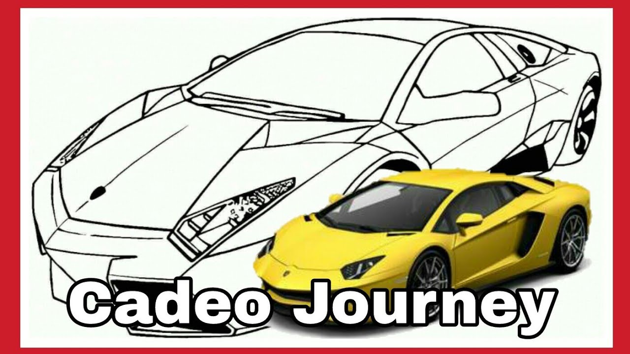 Detail Gambar Mewarnai Mobil Lamborghini Nomer 22