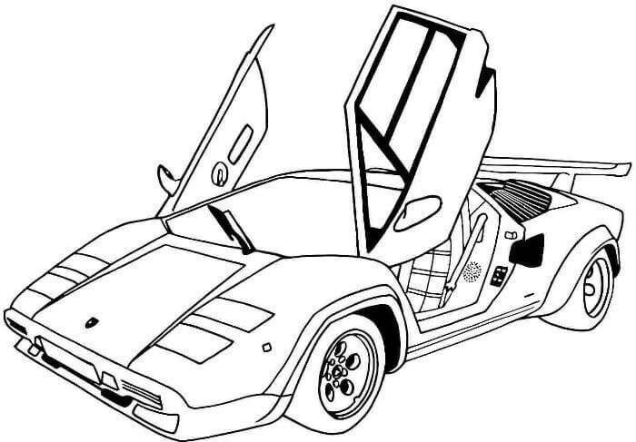 Detail Gambar Mewarnai Mobil Lamborghini Nomer 24
