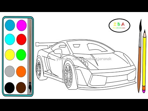 Detail Gambar Mewarnai Mobil Lamborghini Nomer 29