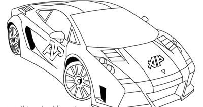 Detail Gambar Mewarnai Mobil Lamborghini Nomer 4