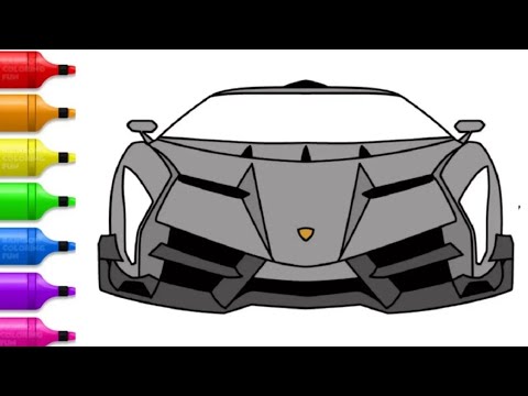 Detail Gambar Mewarnai Mobil Lamborghini Nomer 37