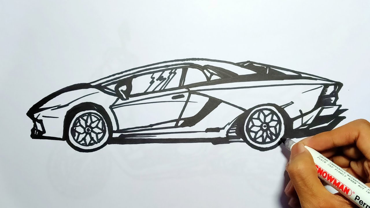 Detail Gambar Mewarnai Mobil Lamborghini Nomer 46