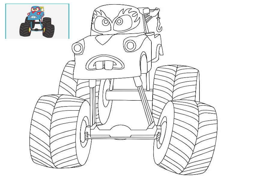 Detail Gambar Mewarnai Mobil Robot Nomer 57