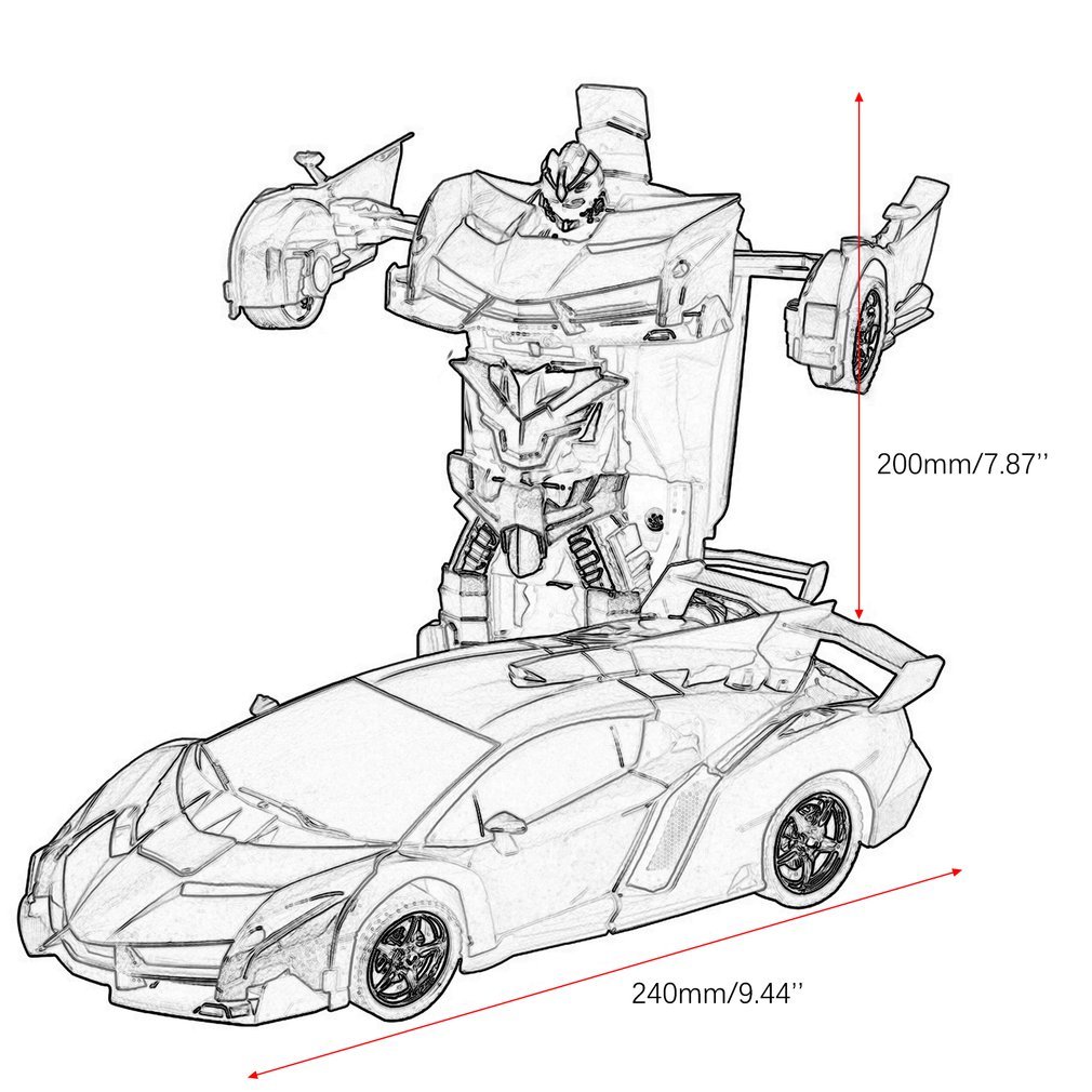 Detail Gambar Mewarnai Mobil Robot Nomer 10