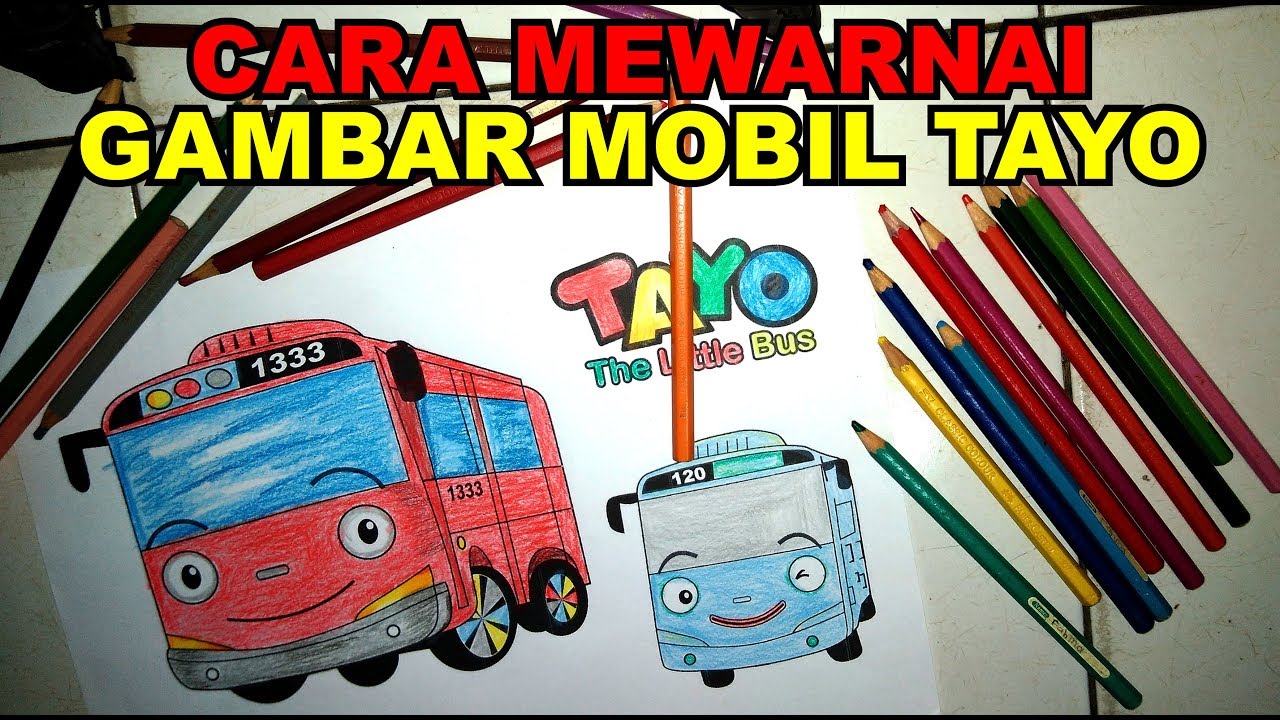 Detail Gambar Mewarnai Mobil Tayo Nomer 54