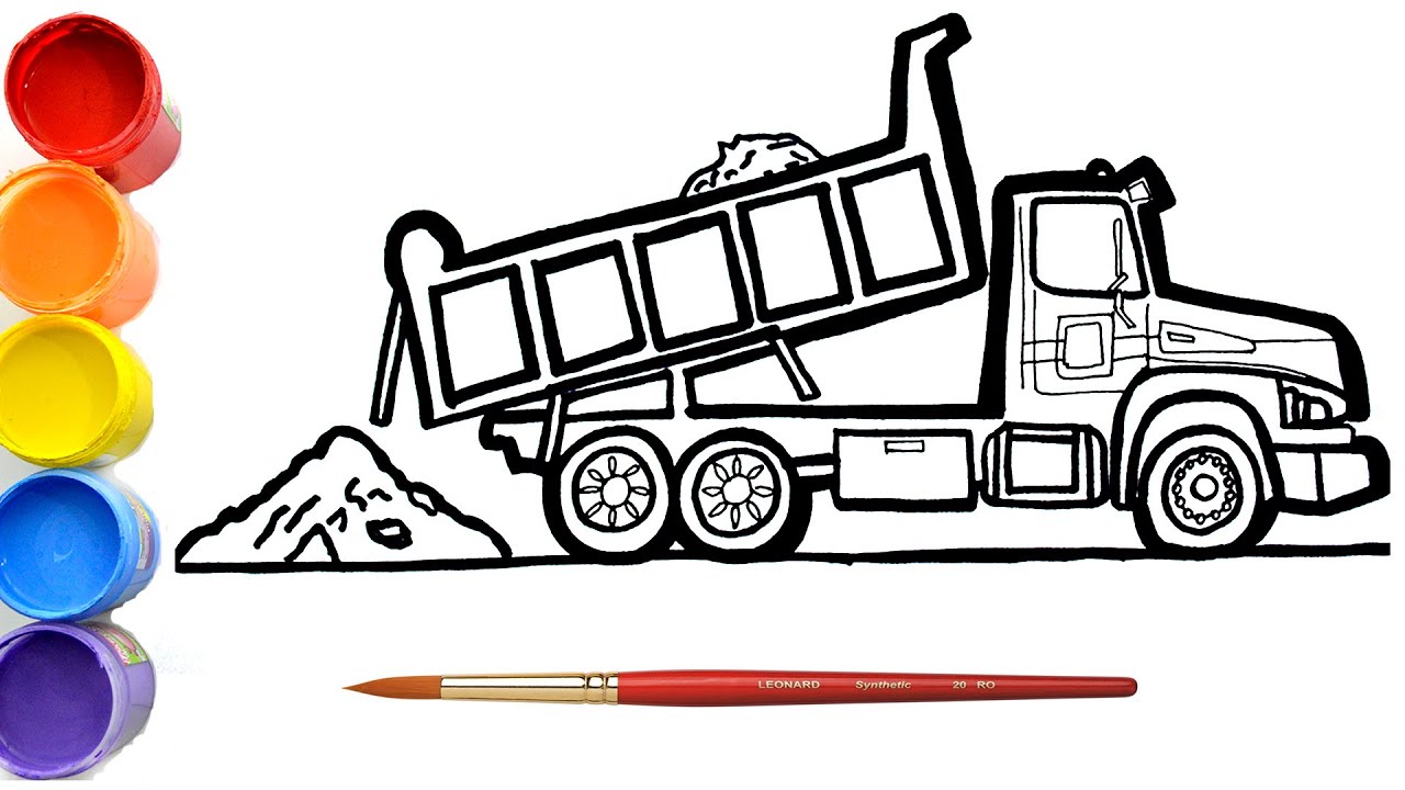 Detail Gambar Mewarnai Mobil Truk Koleksi Nomer 7