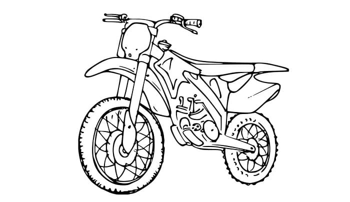 Detail Gambar Mewarnai Motor Nomer 16