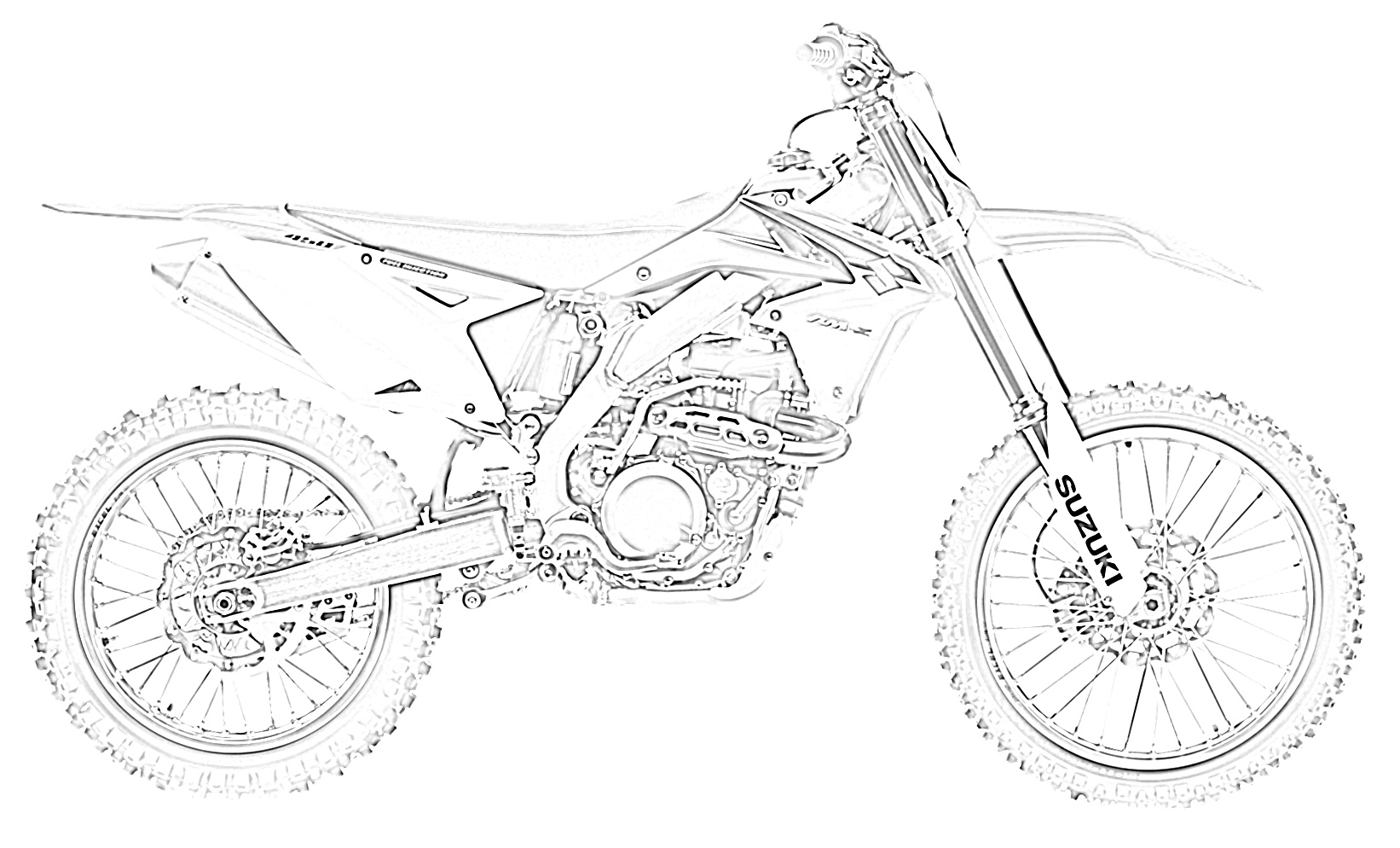 Detail Gambar Mewarnai Motor Balap Nomer 37