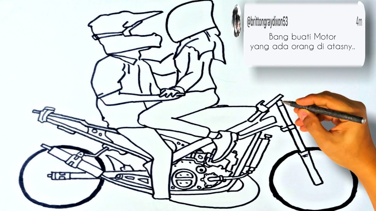 Detail Gambar Mewarnai Motor Drag Nomer 14