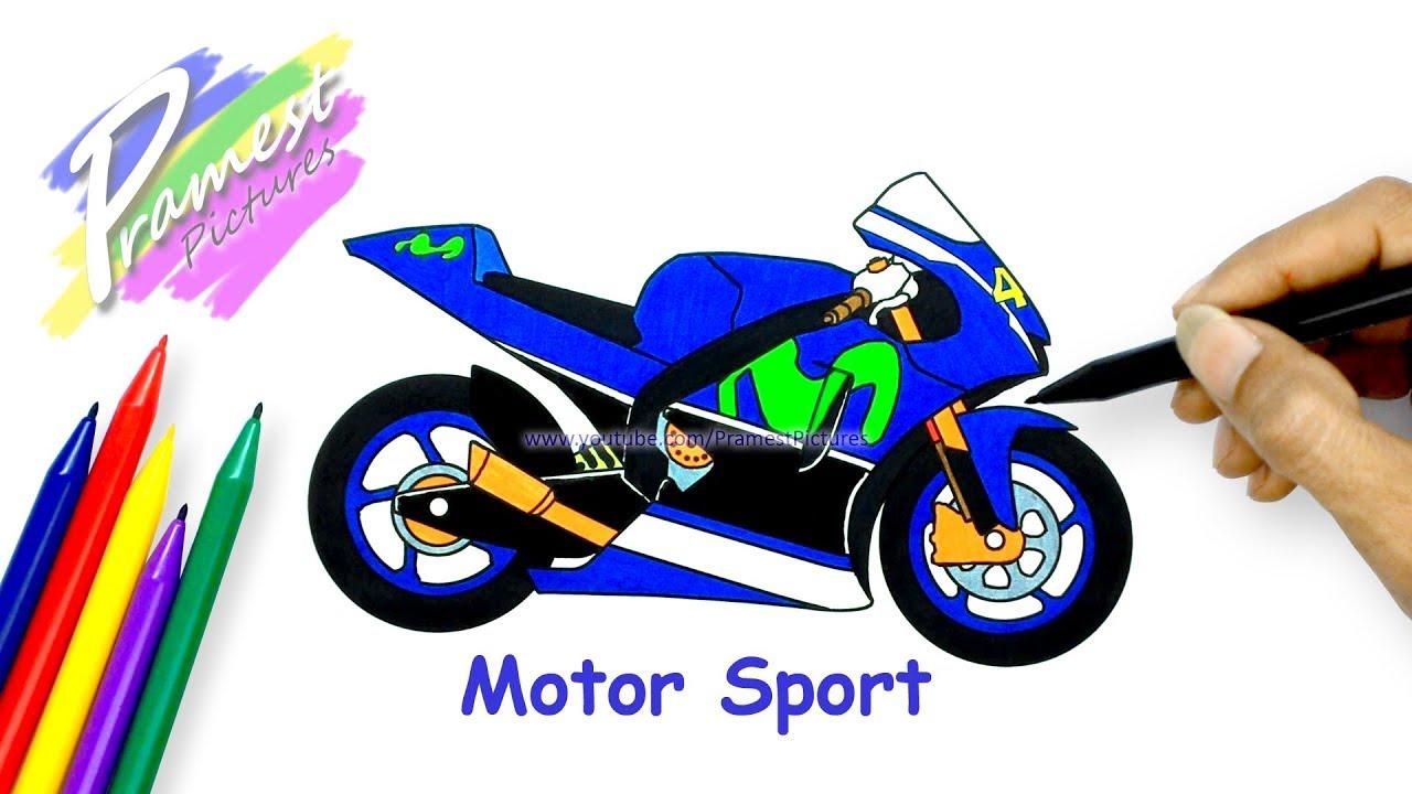 Detail Gambar Mewarnai Motor Gp Nomer 18