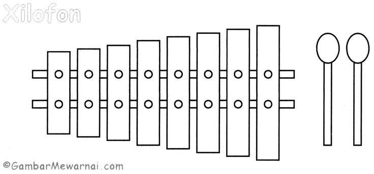 Detail Gambar Mewarnai Musik Nomer 2