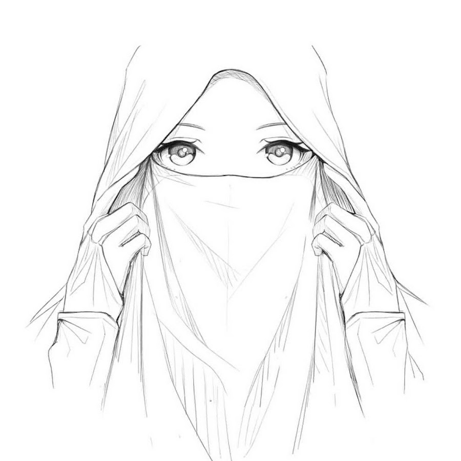 Halaman Unduh untuk file Gambar Mewarnai Muslimah Bercadar yang ke 30