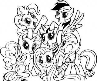 Gambar Mewarnai My Little Pony - KibrisPDR