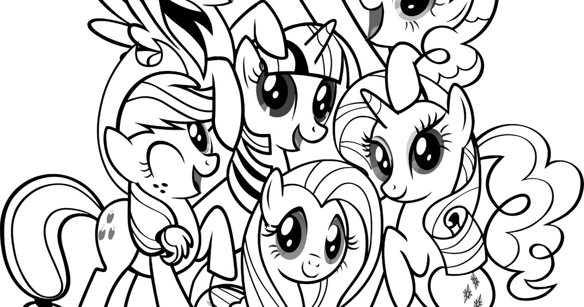 Detail Gambar Mewarnai My Little Pony Nomer 21