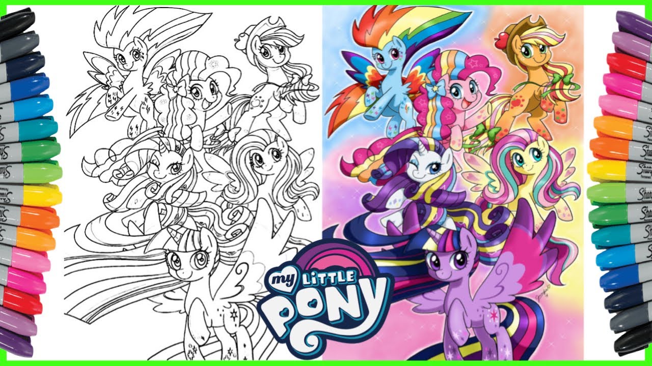 Detail Gambar Mewarnai My Little Pony Nomer 34