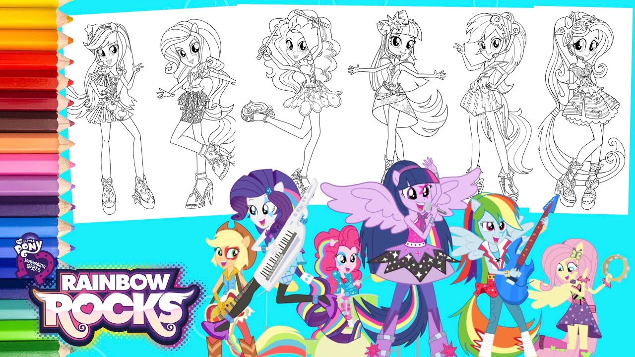 Detail Gambar Mewarnai My Little Pony Rarity Nomer 25