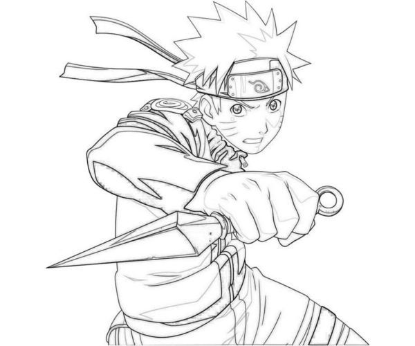 Detail Gambar Mewarnai Naruto Nomer 21