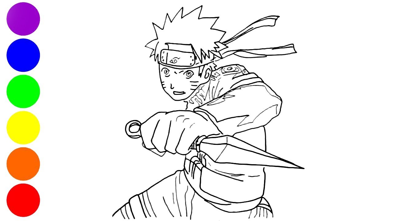 Detail Gambar Mewarnai Naruto Nomer 5