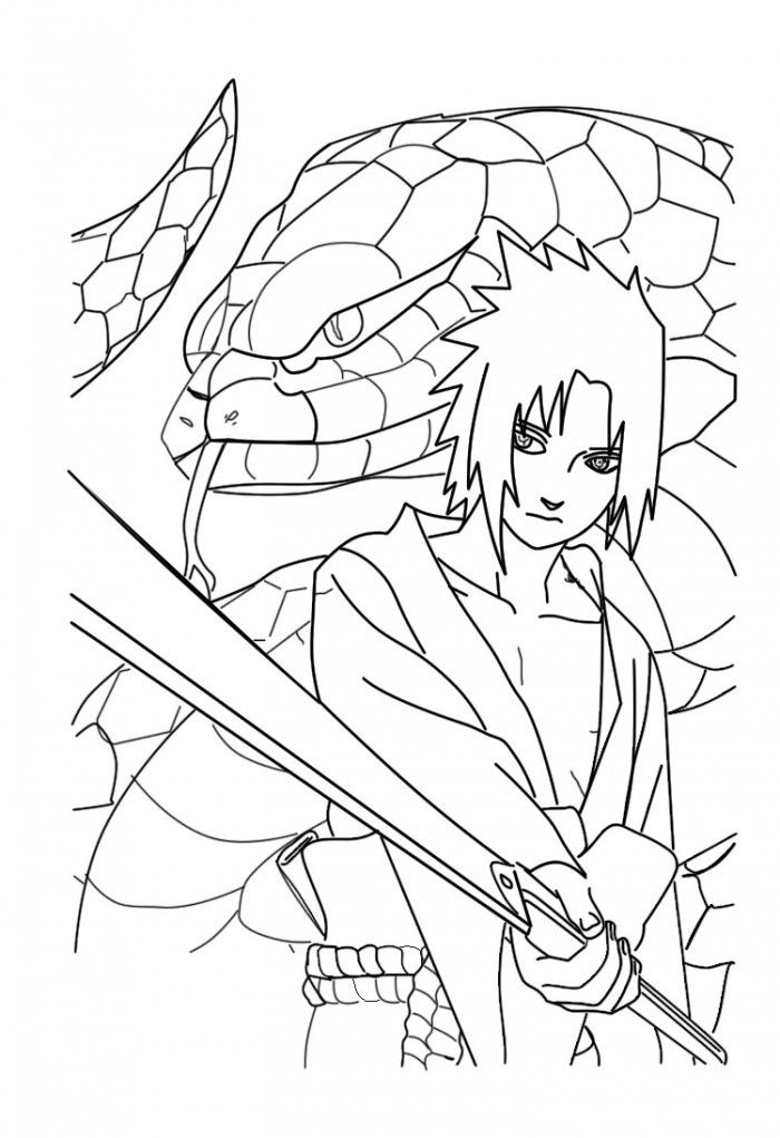 Detail Gambar Mewarnai Naruto Dan Sasuke Nomer 9