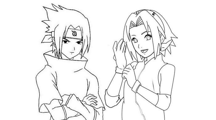 Detail Gambar Mewarnai Naruto Dan Sasuke Nomer 10