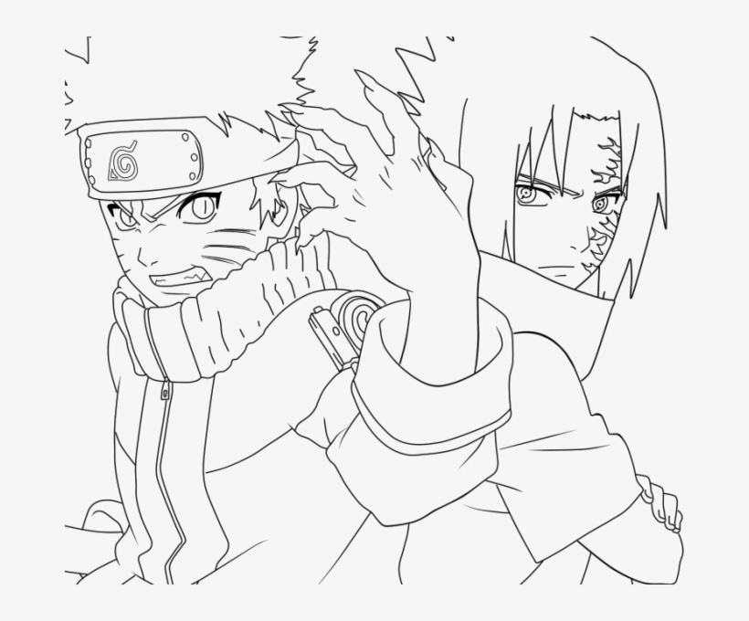 Detail Gambar Mewarnai Naruto Dan Sasuke Nomer 11