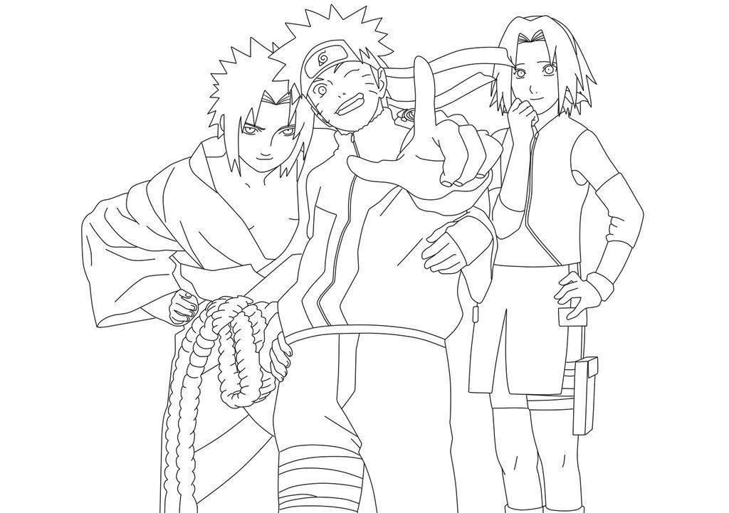 Detail Gambar Mewarnai Naruto Dan Sasuke Nomer 13